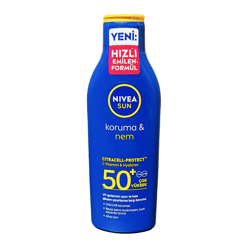 Nivea Sun Koruma ve Nem Güneş Losyonu 200 ml SPF50