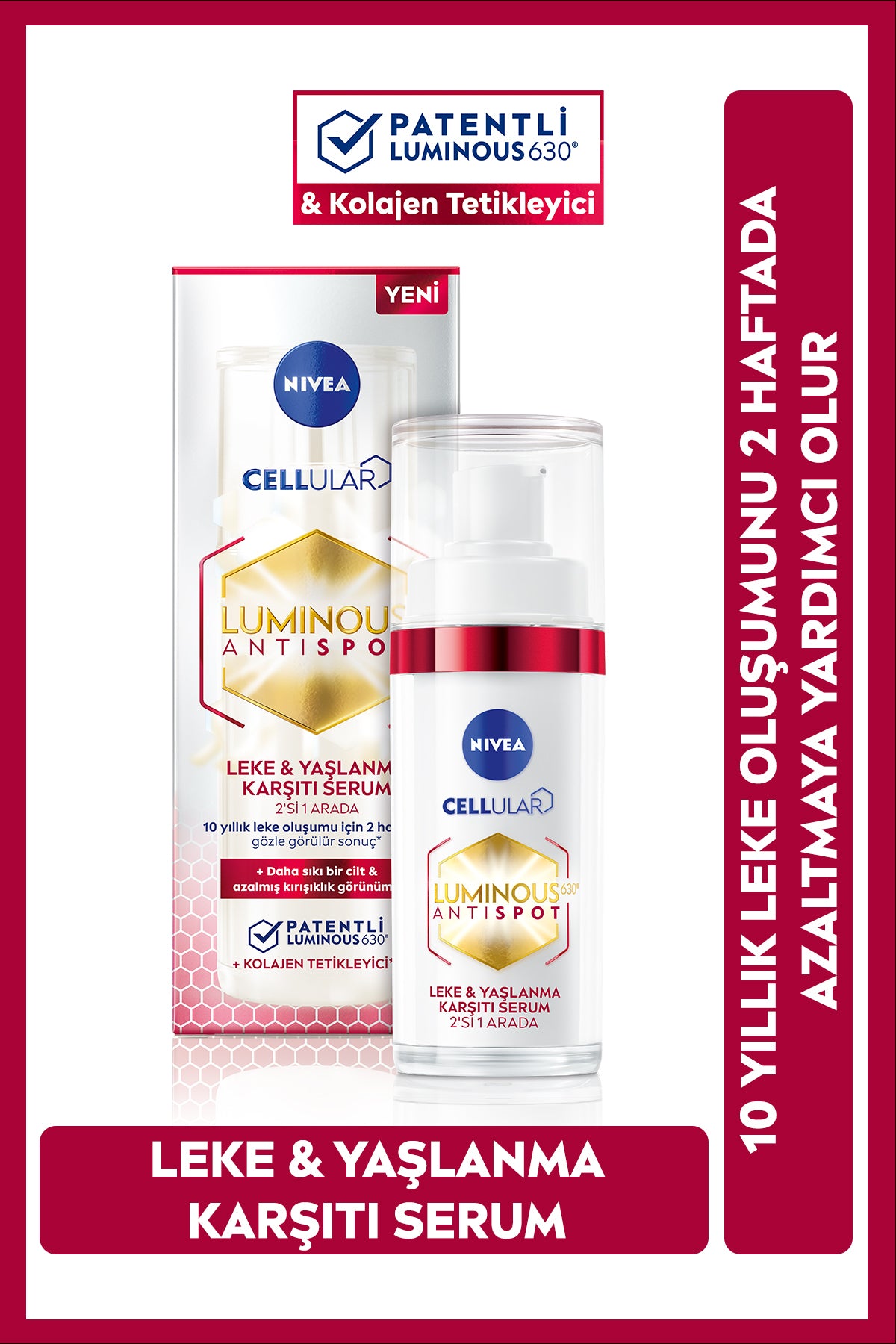 Nivea Visage Luminous 630 Yaşlanma ve Leke Karşıtı Serum 30 ml