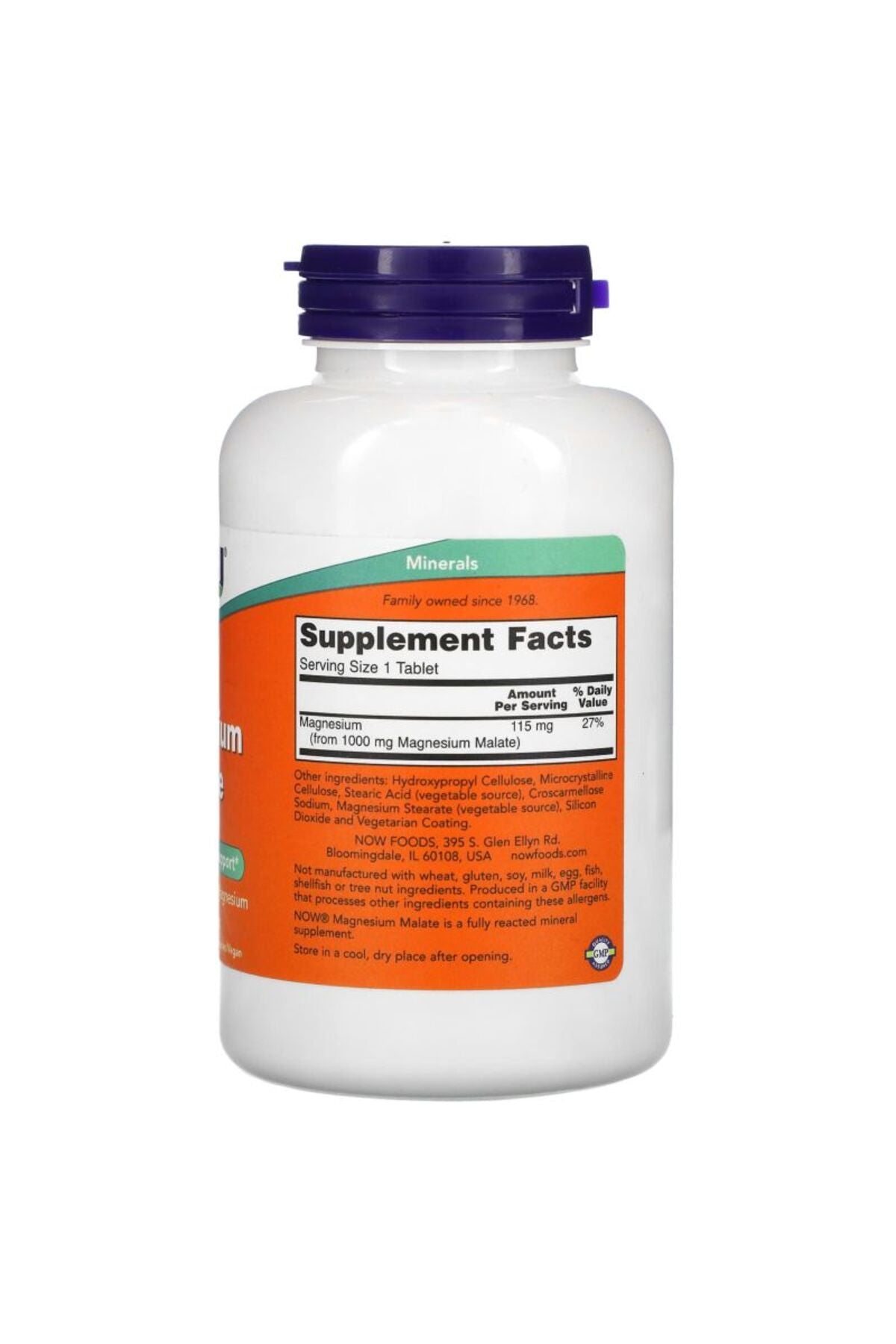 Now Magnesium Malate 180 Tablet