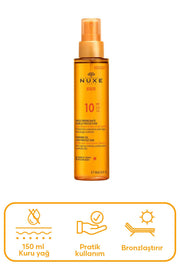Nuxe Sun Bronzlaştırıcı Yüz ve Vücut Yağı Spf10 150ml