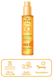 Nuxe Sun Huile Bronzante Haute Protection Spf30 150mL