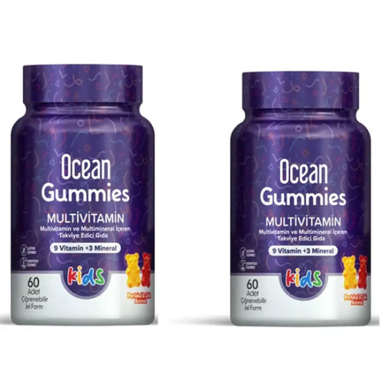 Orzax Ocean Gummies Multivitamin 2.si %50 İndirimli 60+60 Çiğnenebilir Jel Form