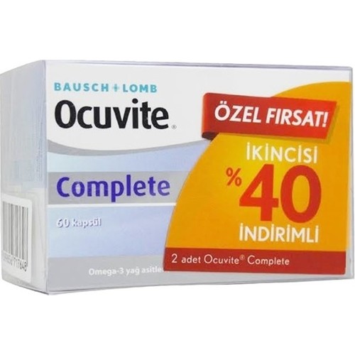 Ocuvite Complete Göz Vitamini 60 Kapsül 2 li Paket