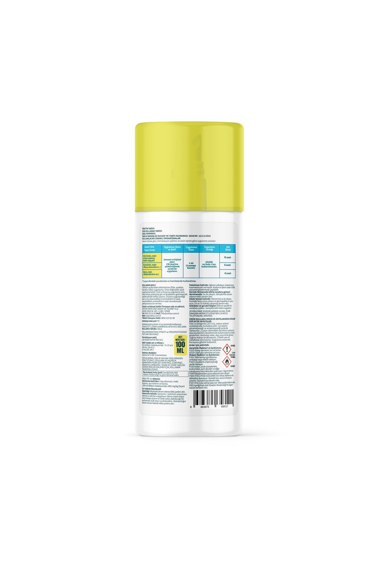 Oithox Plus Sinek Kovucu Vücut Losyonu 100ml