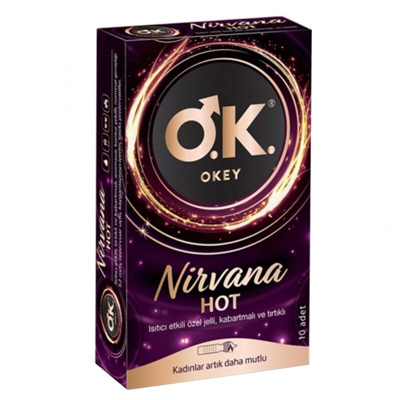 Okey Prezervatif Nirvana Hot 10 Lu