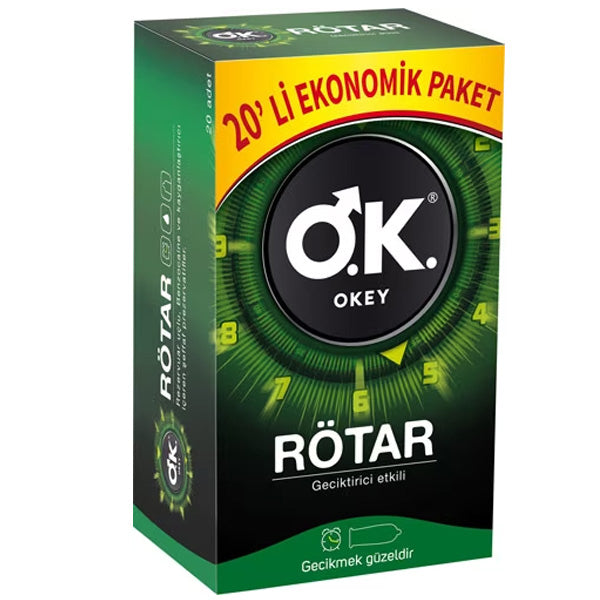 Okey Rötar Prezervatif 20 li Paket