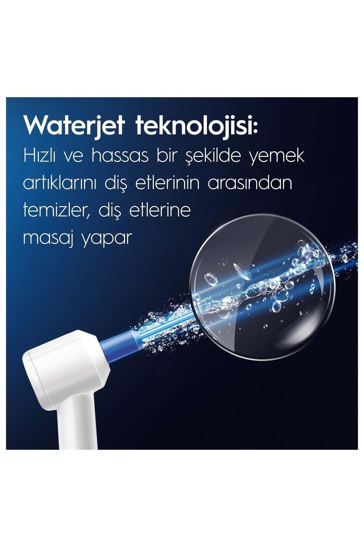 Oral-B Ağız Sağlığı Merkezi Ağız Duşu, 1 Oxyjet Başlığı, 1 Waterjet Başlığı