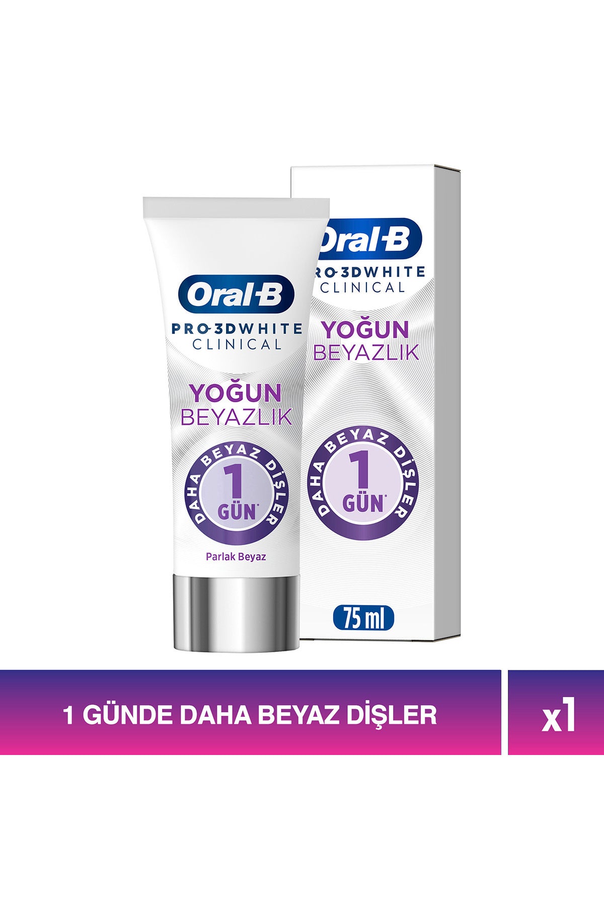Oral B Macun PRO3DW Clinic Beyaz 75 ml