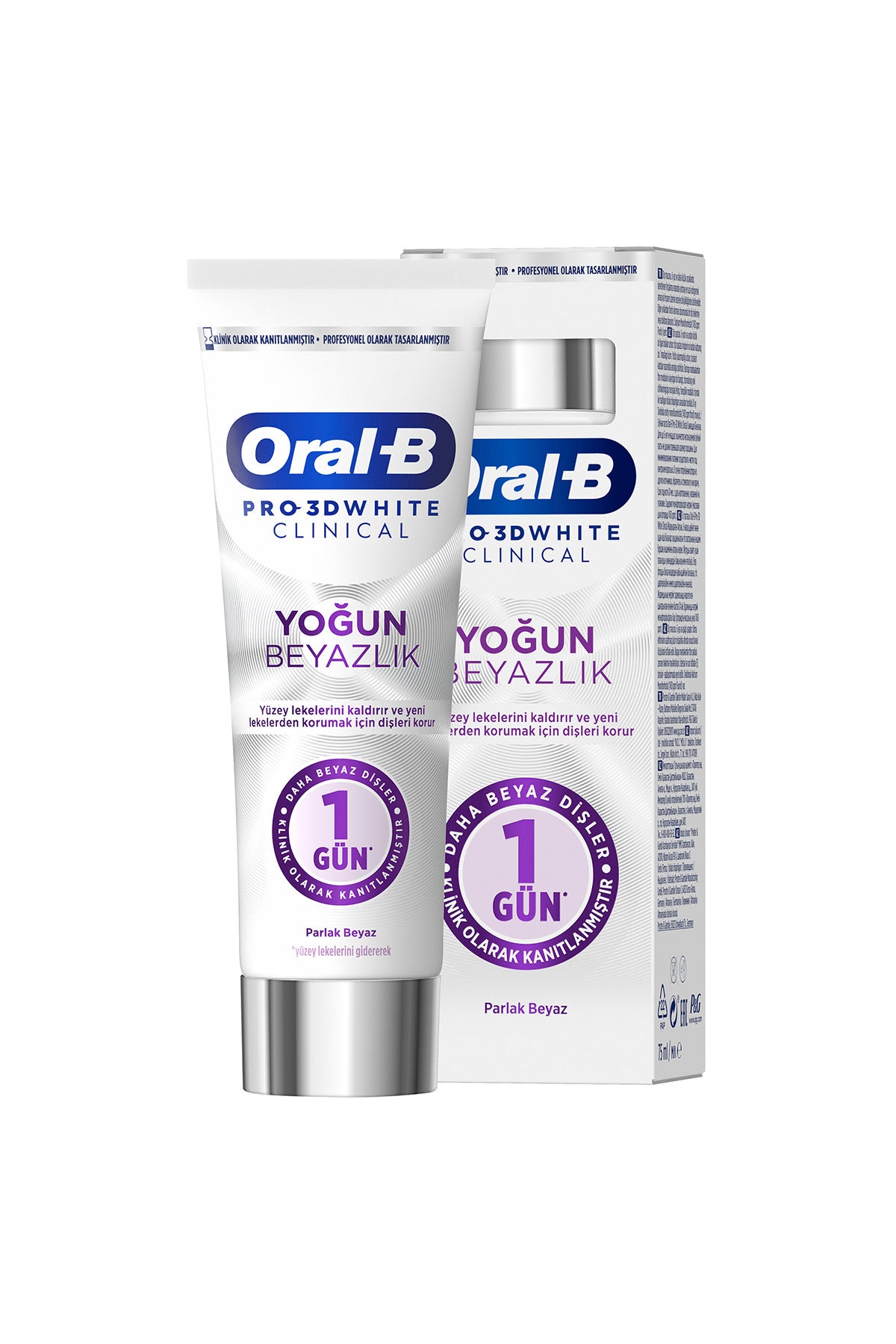 Oral B Macun PRO3DW Clinic Beyaz 75 ml