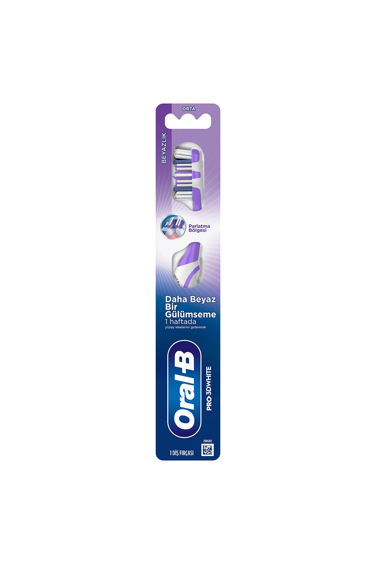 Oralb Fırça PRO3 Beyazlık Orta