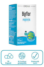 Orzax Bigflor Probiyotik Takviye Edici Gıda 10 Kapsül