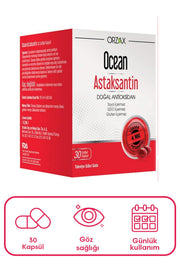 Orzax Ocean Astaksantin 30 Kapsül