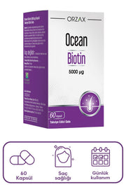 Orzax Ocean Biotin 60 Kapsül