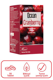 Orzax Ocean Cranberry Turna Yemişi Ekstresi 30 Tablet