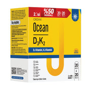 Orzax Ocean D3K2 Vitamin Damla 20 ml 2 Adet
