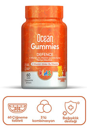Orzax Ocean Gummies Defence Kids Takviye Edici Gıda 60 Adet Çiğnenebilir Form