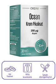 Orzax Ocean Krom Pikolinat 90 Bitkisel Kapsül