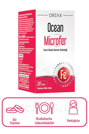Orzax Ocean Microfer Takviye Edici Gıda 30 Tablet