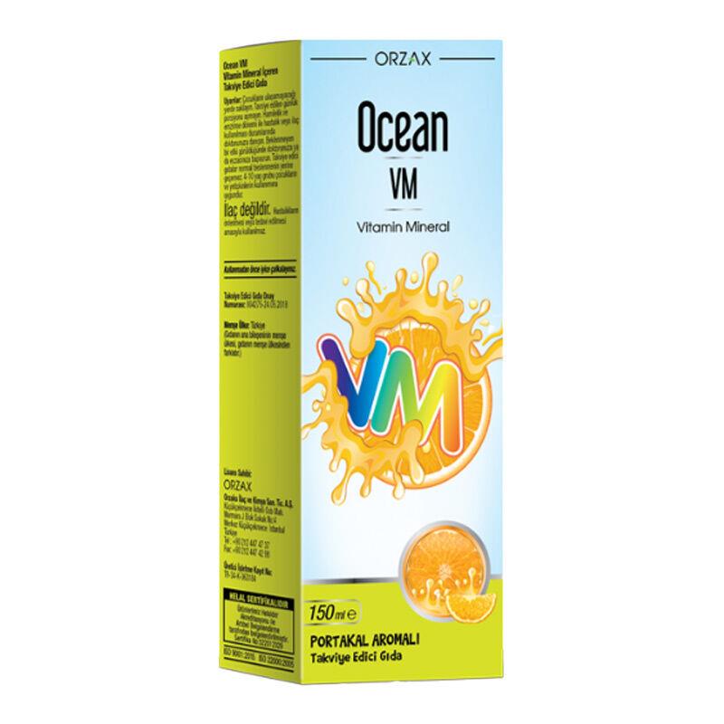 Orzax Ocean Portakallı Mineralli Multivitamin 150 ml
