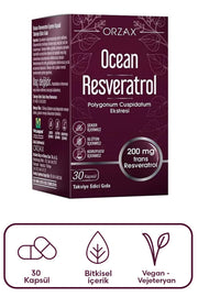 Orzax Ocean Resveratrol Takviye Edici Gıda 30 Kapsül