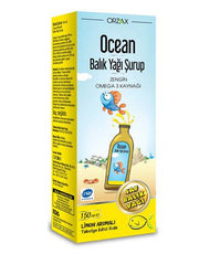 Orzax Omega 3 Limonlu Balık Yağı Şurubu 150 ml