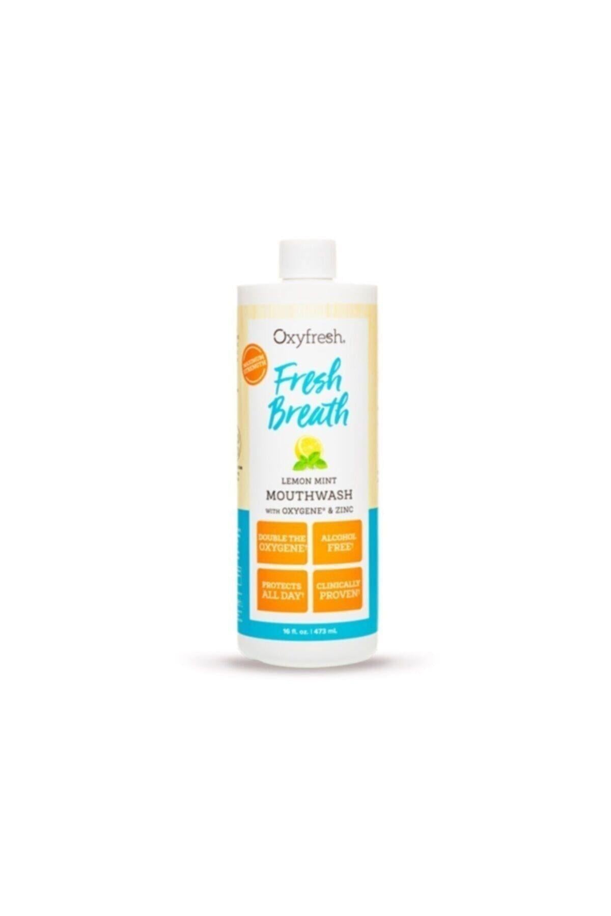 Oxyfresh Fresh Breath Florürsüz Nane Limon Ağız Bakım Suyu 473 ml