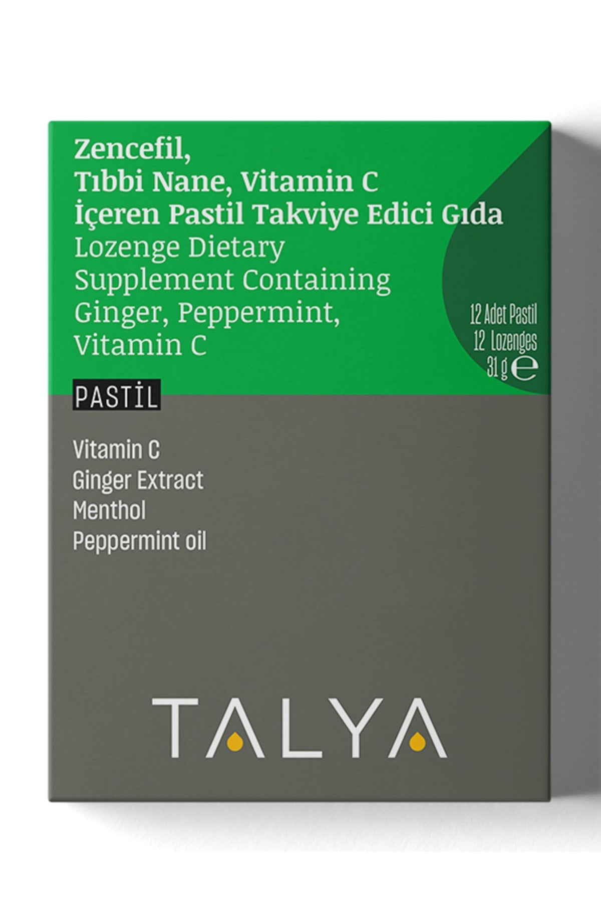 Pastil Zencefil Nane Talya
