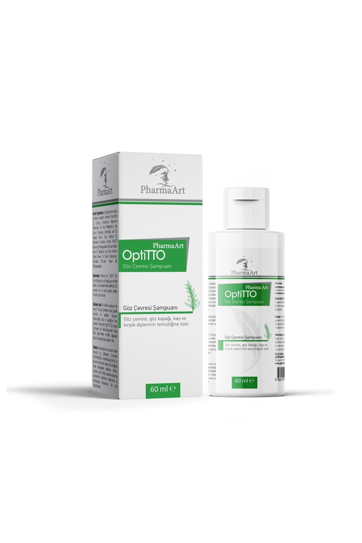 PharmaArt Optitto Göz Çevresi Temizleme Şampuanı 60ml