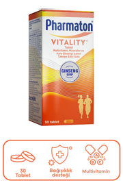 Pharmaton Vitality Takviye Edici Gıda 30 Tablet