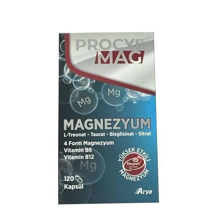 Procyl Mag 4 Form Magnezyum B6, B12 120 Kapsül – ECZAclick