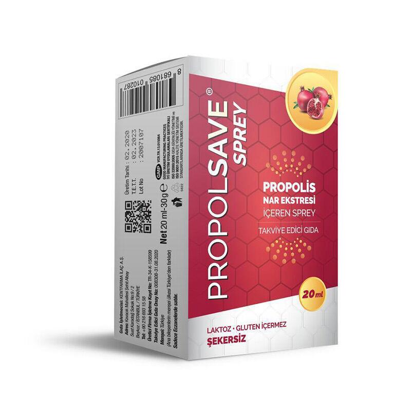 Propolsave Propolis Nar Ekstresi Içeren Sprey 20 ml