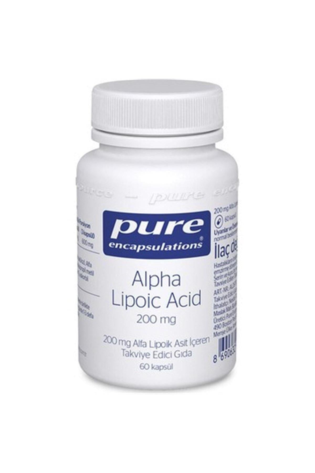 Pure Encapsulations Alpha Lipoic Acid 200 Mg 60 Kapsül