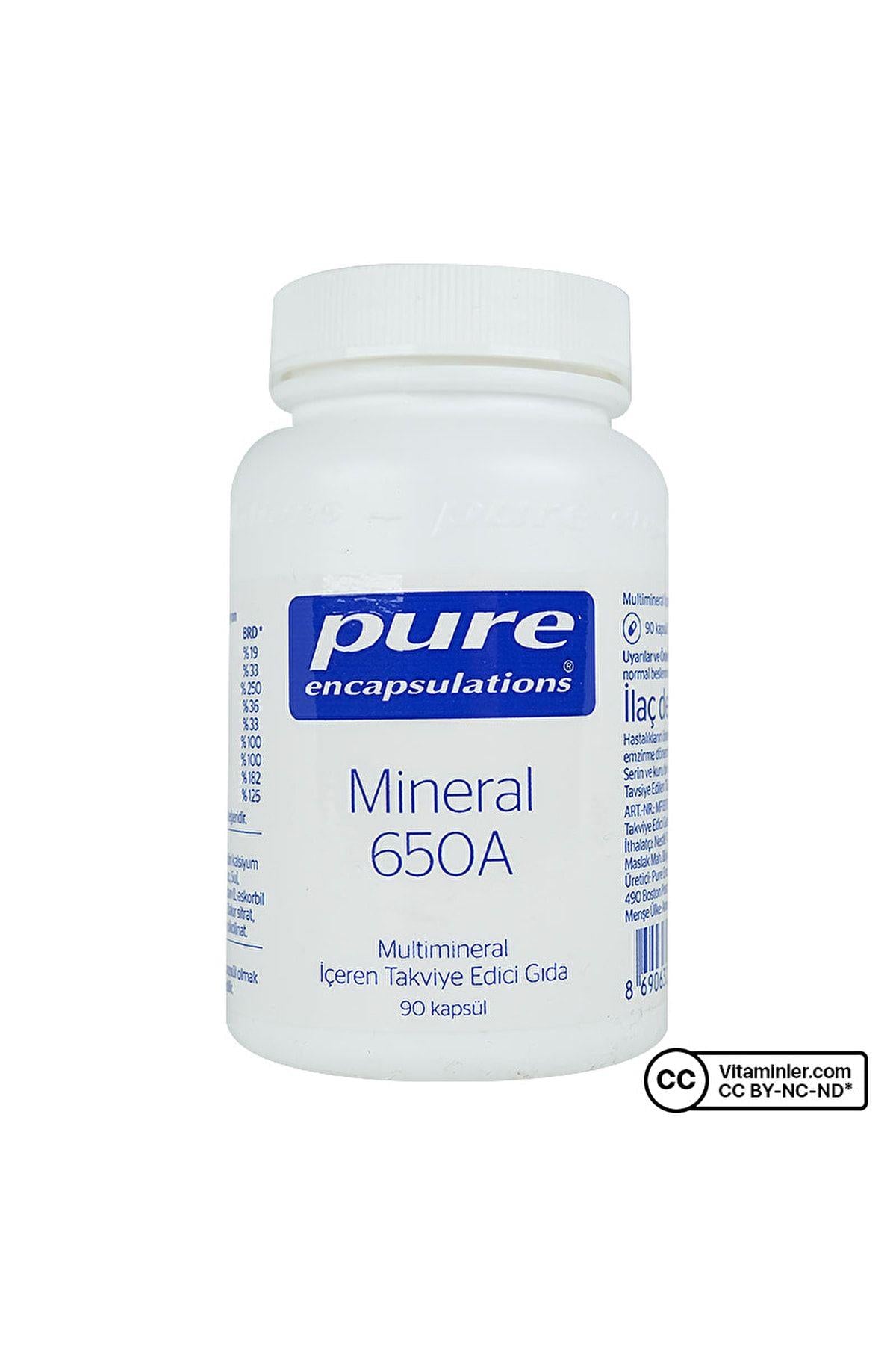Pure Encapsulations Mineral 650 A 90 Kapsül