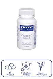 Pure Encapsulations Vitamin C Buffered 30 Kapsül