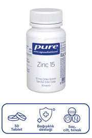 Pure Encapsulations Zinc 15 Mg 30 Kapsül