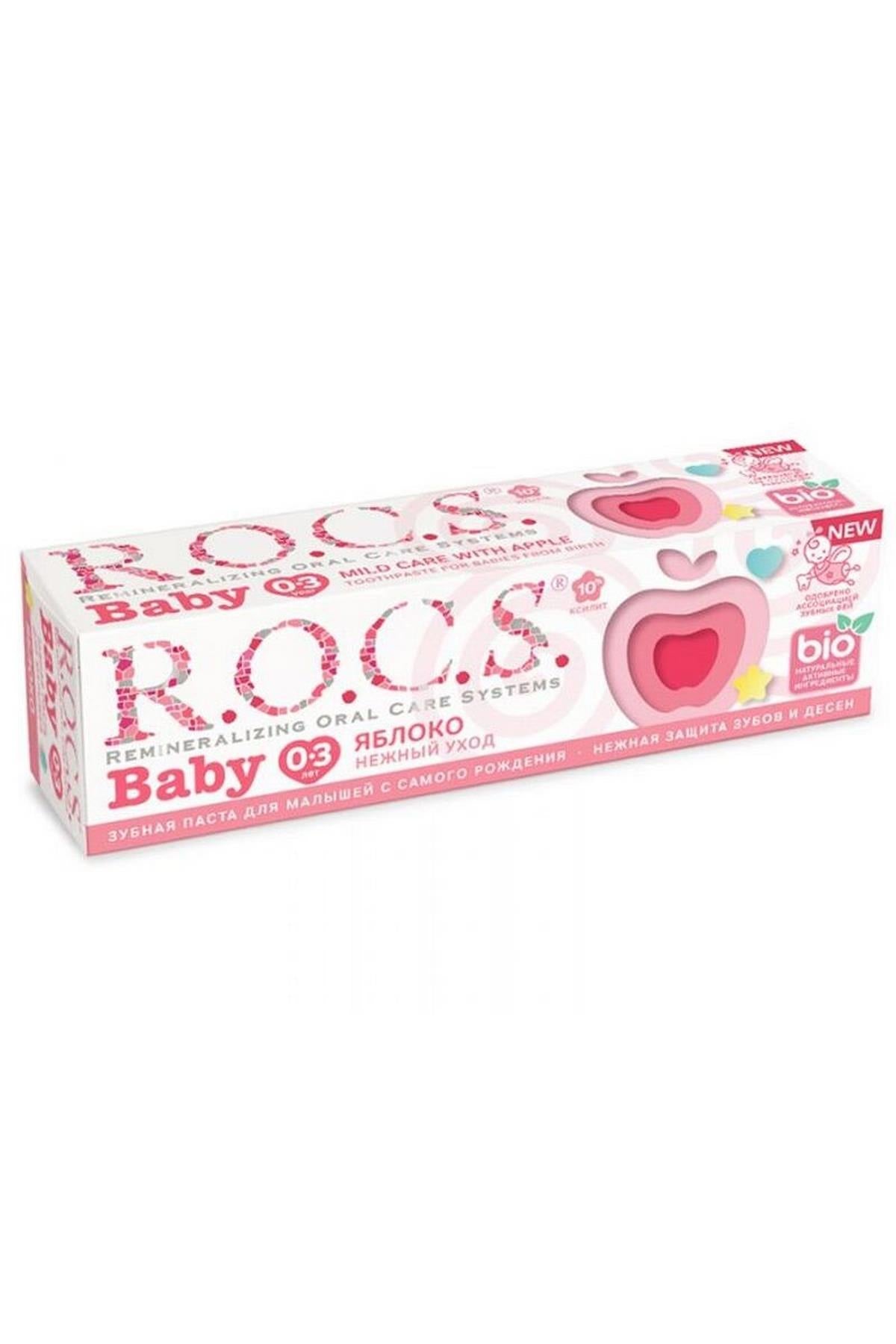 Rocs Baby 0 3 Yaş Elma Püresi Tadında Diş Macunu 35 ml