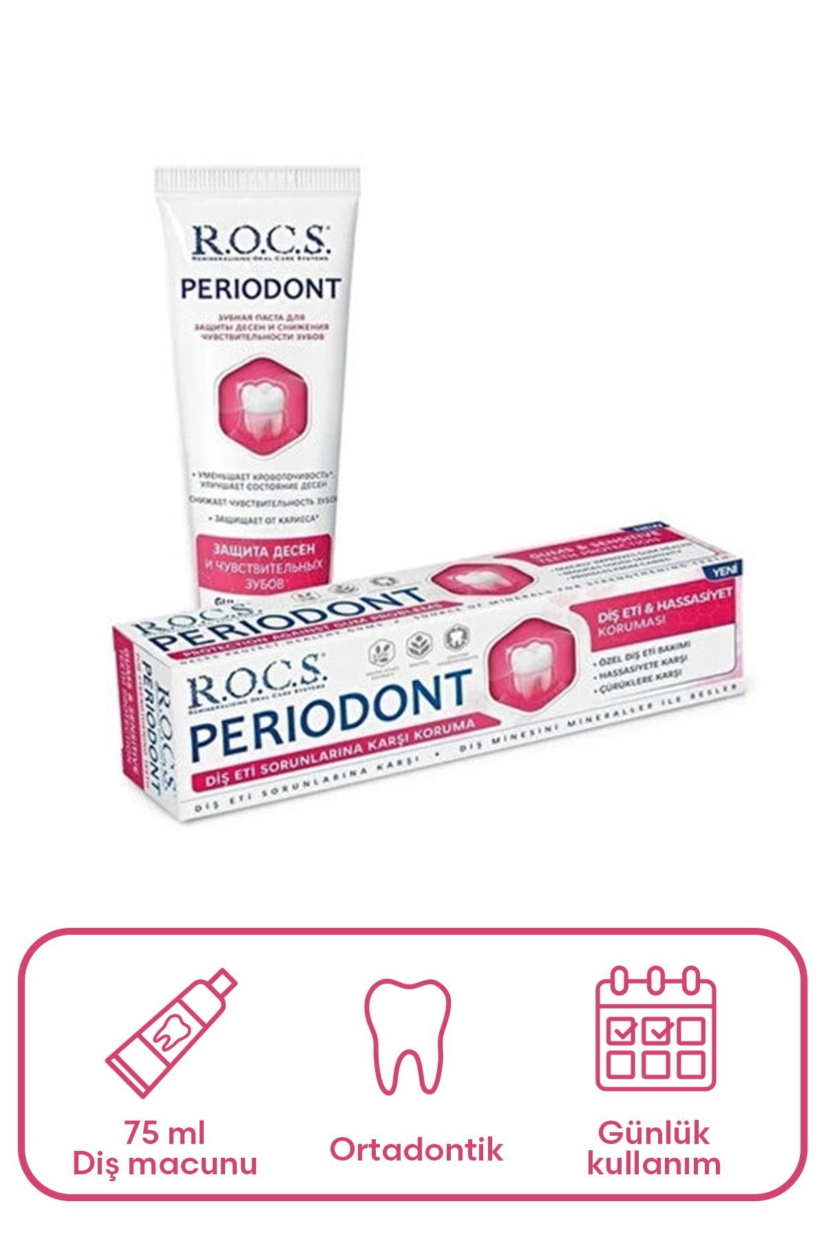 Rocs Periodont Dişeti Bakımına Özel Diş Macunu 75 ml