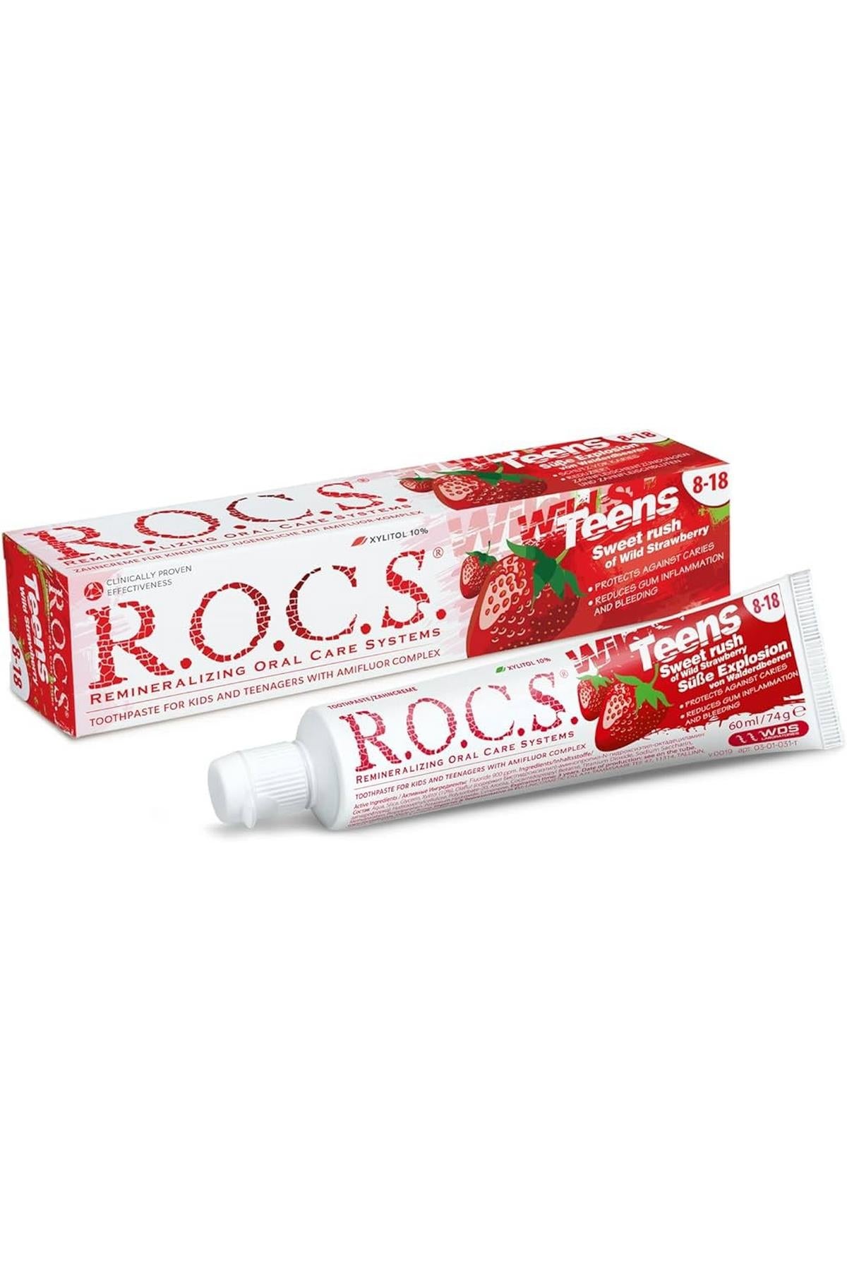 Rocs Teens Yaban Çileği Diş Macunu 60 ml