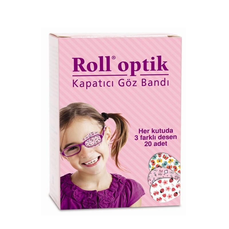 Roll Optik Kapatıcı Göz Bandı KIZ 20 Adet