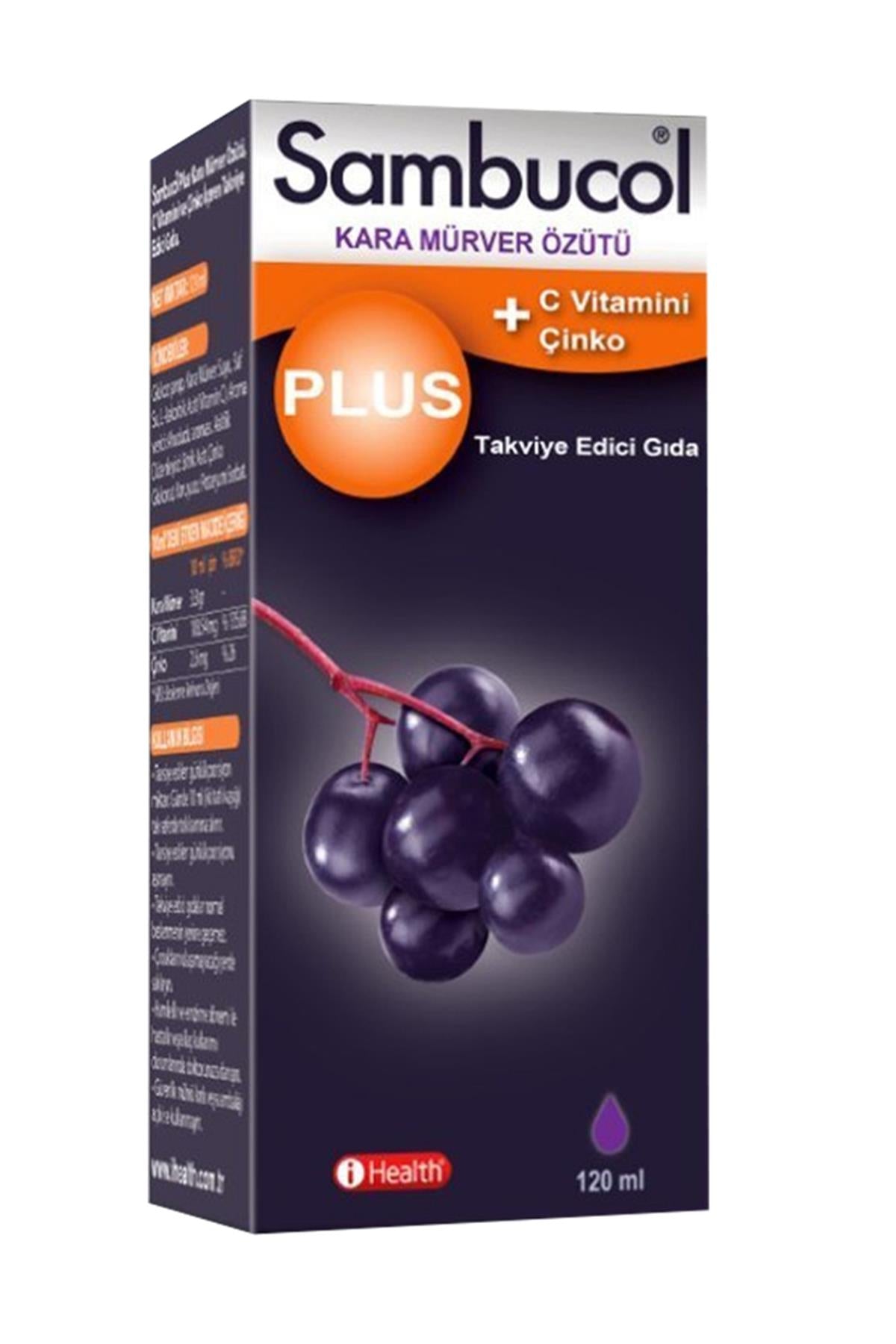 Sambucol Plus Kara Mürver Şurup 120 ml