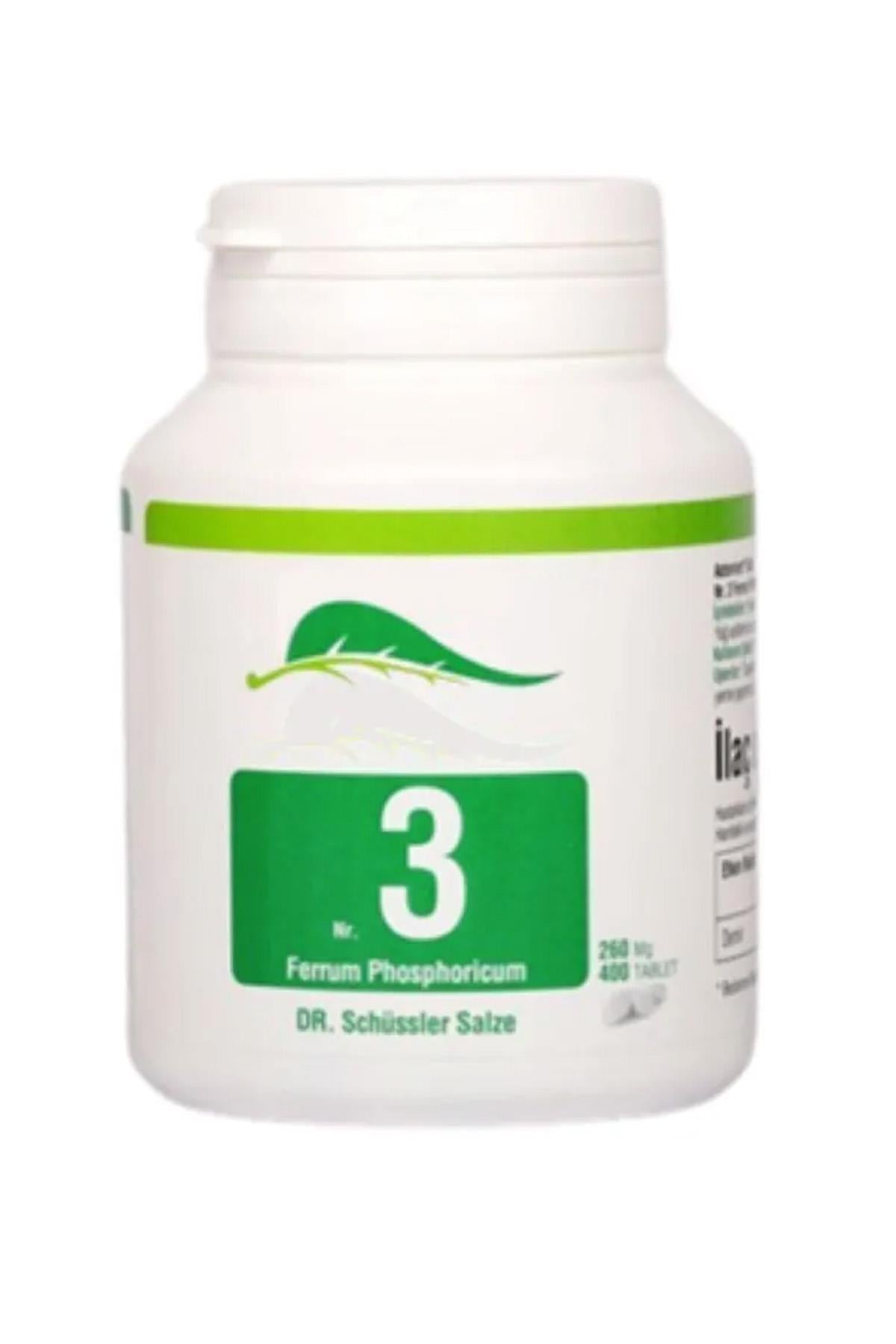 Schüssler Tuzları No: 3 - Ferrum Phosphoricum 400 Tablet