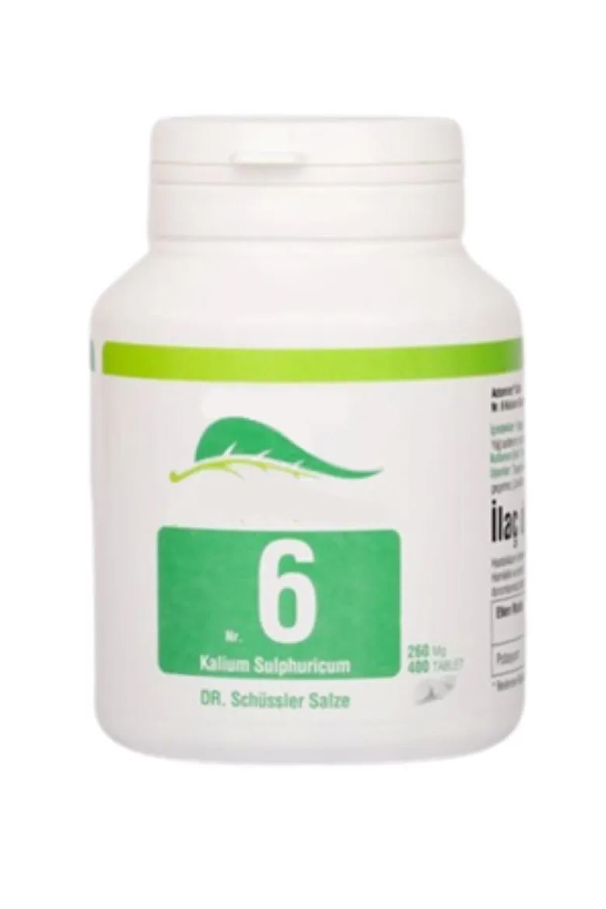 Schüssler Tuzları No: 6 Potasyum Sulfuricum 400 Tablet