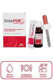 Sidefer Damla Takviye Edici Gıda 30ml Şişe + 1 Adet Toz