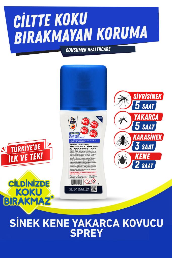 Sinkov Comfort Sinek Kene Yakarca Kovucu Sprey 100ml