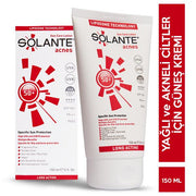 Solante Acnes Spf 50 150 ML Yağsız Güneş Kremi