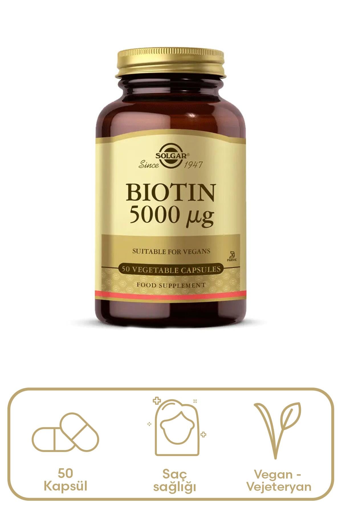 Solgar Biotin 1000 mcg 50 Kapsül