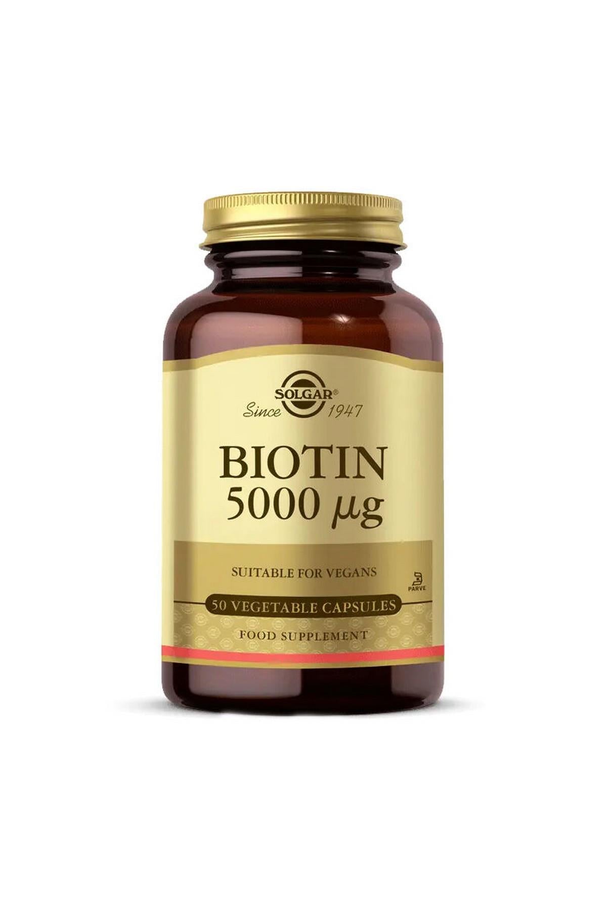 Solgar Biotin 5000 mcg 50 Kapsül