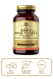Solgar Ester-C Plus C Vitamini Takviyesi 500 mg 100 Tablet