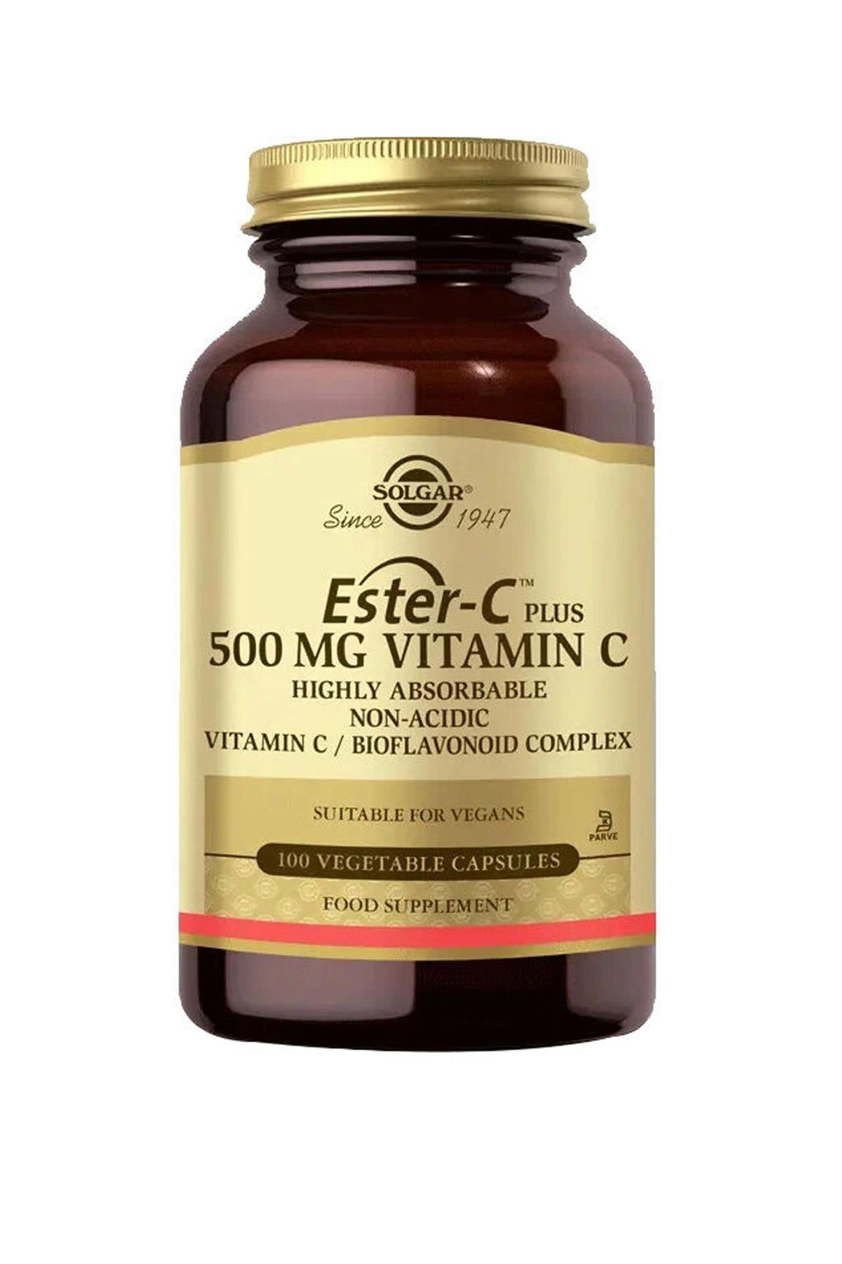 Solgar Ester-C Plus C Vitamini Takviyesi 500 mg 100 Tablet