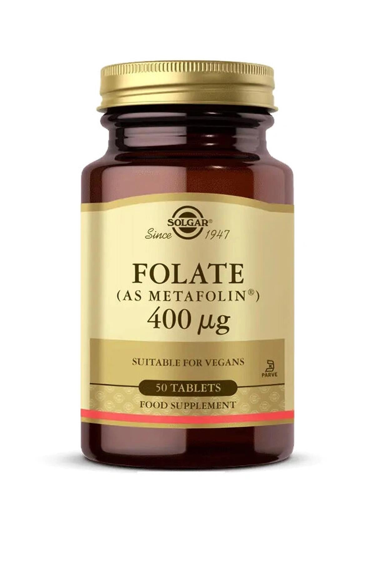 Solgar Folate Metafolin 400 mcg 50 Tablet